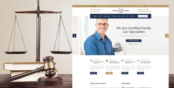 Lawyer & Justice - WordPress Theme for Lawyers Attorneys and Law Firm