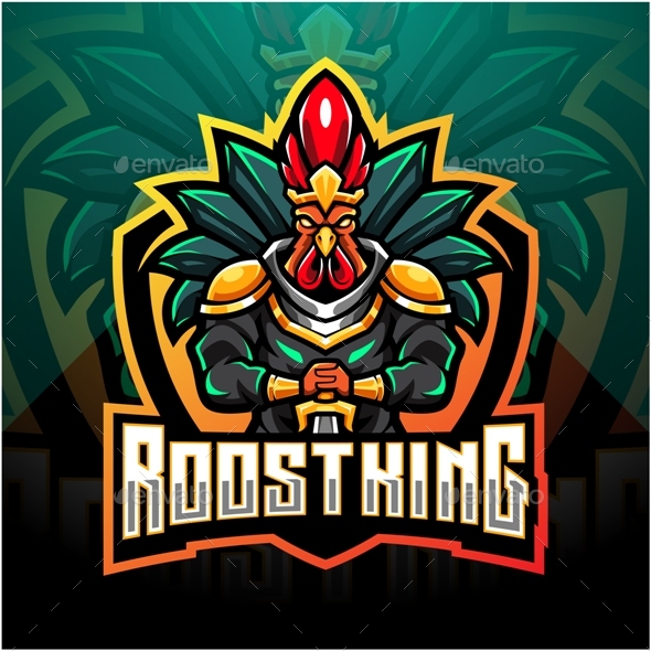 Rooster King Esport Mascot