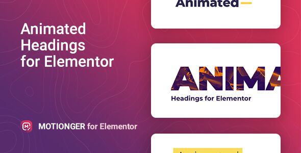 Motionger – Animated Heading for Elementor