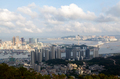 Modern Macau buildings on hilly landscape in China - PhotoDune Item for Sale