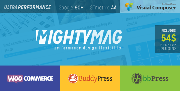 MightyMag - Magazine, Shop, Community WP Theme