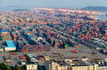 Chinese containers in Yangshan Port in Shanghai - PhotoDune Item for Sale