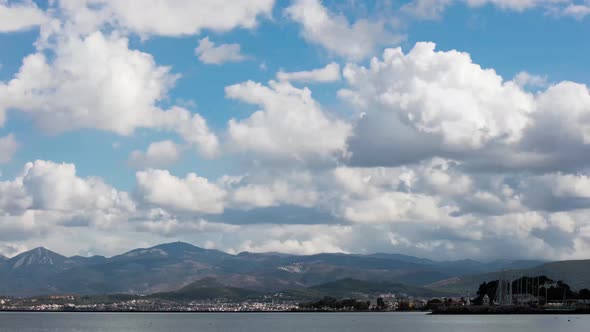 Time Lapse View of Clouds on Volcanic Mountains in West Iceland