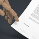 Wood Puppet Hand A4 Letterhead Mockup - GraphicRiver Item for Sale