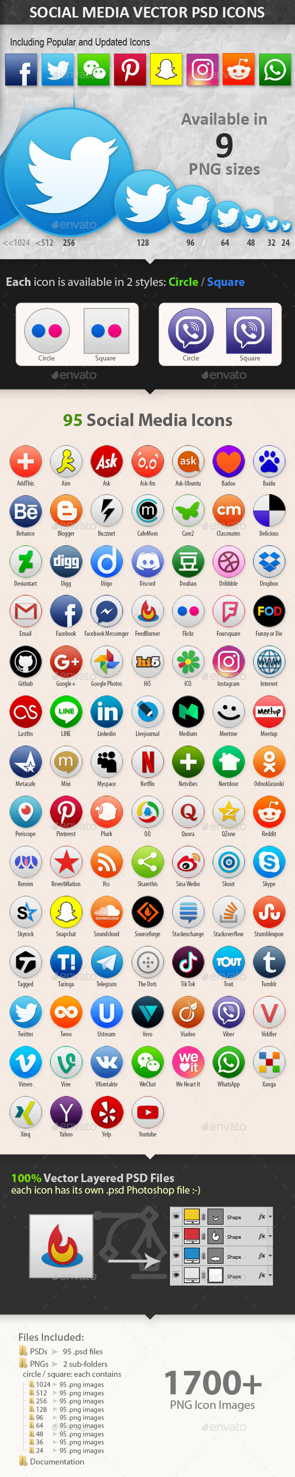 Social Media Vector Icons