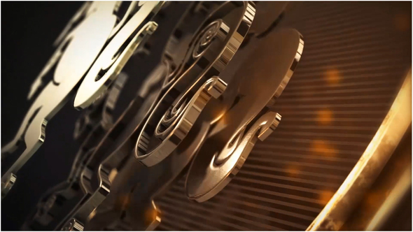 Golden Badge Logo Reveal