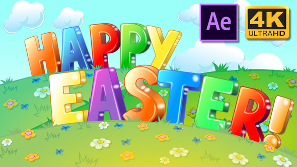 Happy Easter animated greetings card