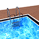 Swimming Pool with Ladder and Wooden Floor - 3DOcean Item for Sale