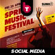 Music Festival Social Media Pack - GraphicRiver Item for Sale