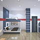 3d model interior + rendering of aparment service room for rent - 3DOcean Item for Sale