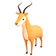 Cartoon Antelope - 3DOcean Item for Sale