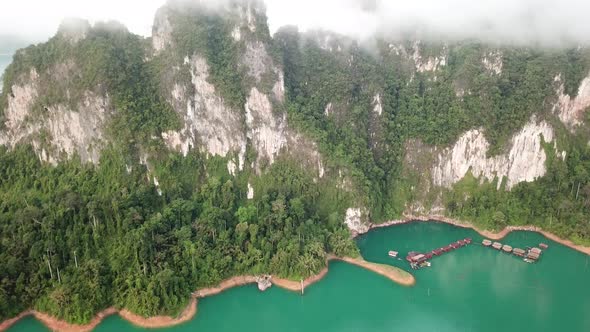 Khao Sok National Park Aerial View in Thailand