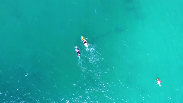 Aerial view of a Surf Lifesaving Carnival, Queensland, Australia.