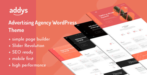 Addys – Advertising Agency WordPress Theme Preview