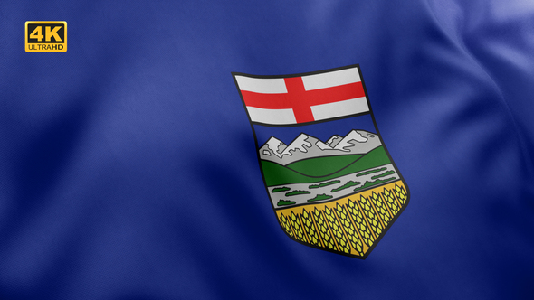 Alberta Flag - 4K