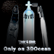 Tank & Fins - 3DOcean Item for Sale