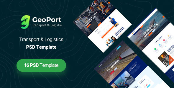 GeoPort - Transport & Logistics PSD Template