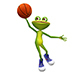 3D Illustration of a Basketball Frog - GraphicRiver Item for Sale