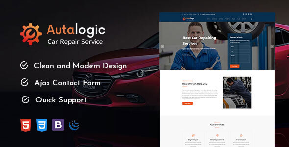 Autalogic - Modern Auto Car Repair Business HTML5 Template