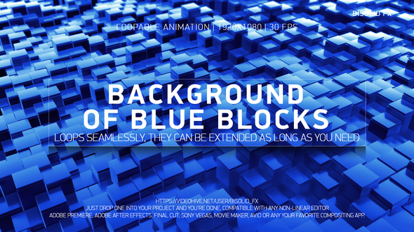 Background Of Blue Blocks
