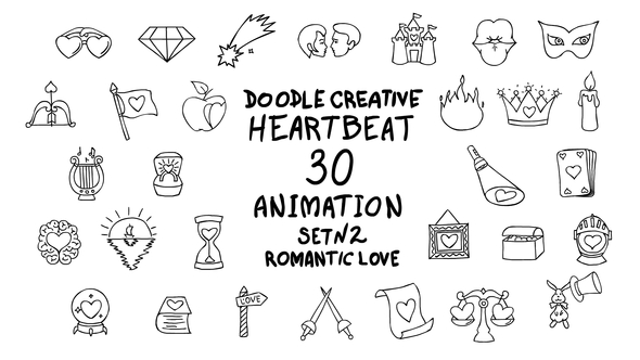 Doodle Heartbeat Set 2