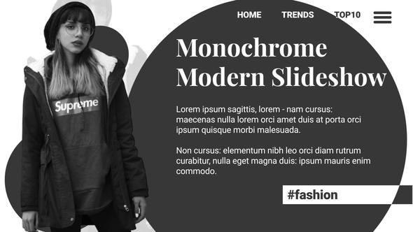 Monochrome Modern Slideshow