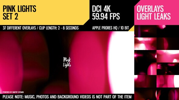 Pink Lights (4K Set 2)