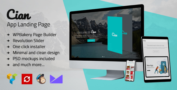 Cian – App Landing Page WordPress
