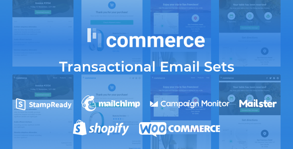 Lil Commerce - Hybrydowe transakcyjne szablony e-mail HTML