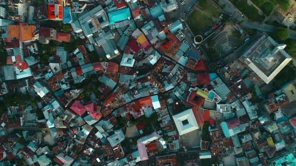 Aerial view of Zanzibar Island in Tanzania.