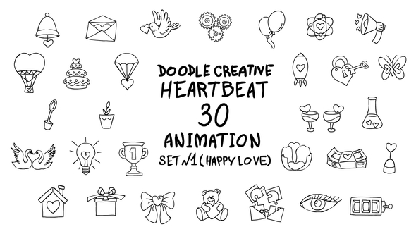 Doodle Heartbeat Set 1 alt