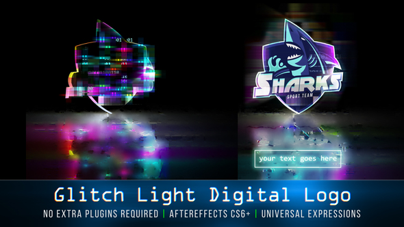 Glitch Light Digital Logo