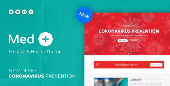 MedPlus – Coronavirus Prevention WordPress Theme