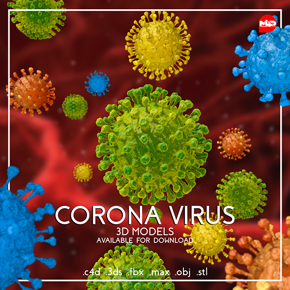 Corona Virus 3D Model