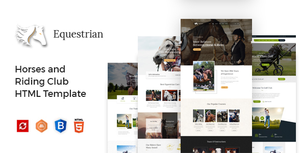 Equestrian - Horses and Riding Club HTML Template