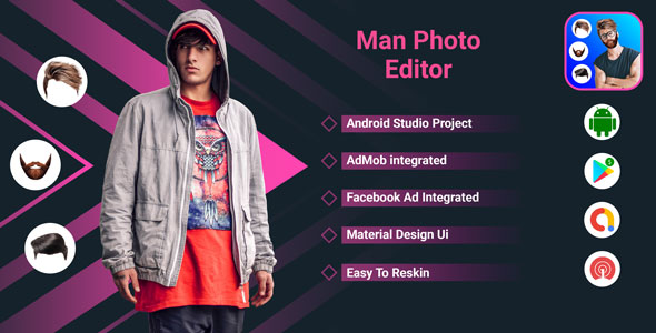 Men Photo Editor -  Men Hairstyle Photo Editor