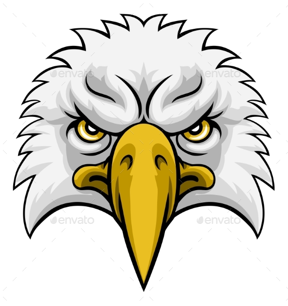 Eagle Head Mascot Face