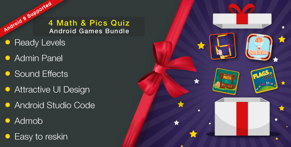 4 Math & Pics Quiz - Android Games Bundle