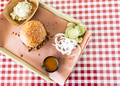 Top Down Shot of a Barbecue Sandwich - PhotoDune Item for Sale