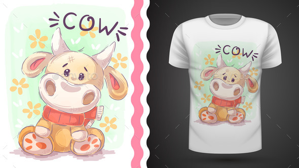 Kid Cow - Mockup for Your Idea
