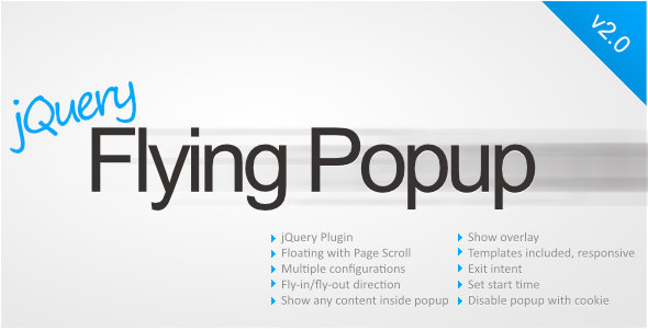 jQuery Flying Popup