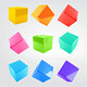 9 3D Cubes with 9 Colors - GraphicRiver Item for Sale