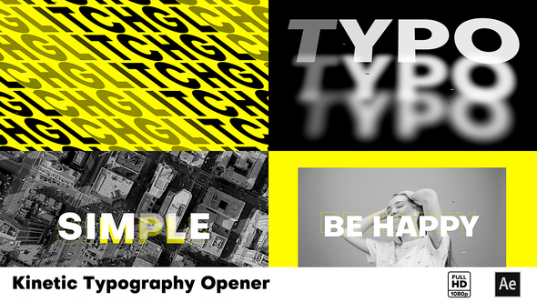 Glitch Typographic Opener