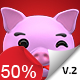 Emoji v2 - Pig Animation Kit - VideoHive Item for Sale