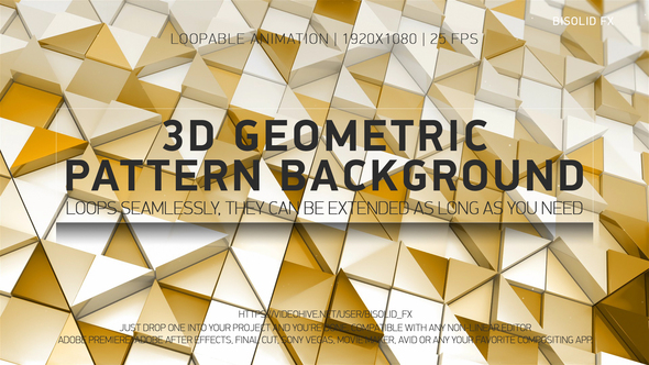 3D Geometric Pattern Background