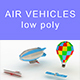 Low-poly Air vehicles (set 1) - 3DOcean Item for Sale
