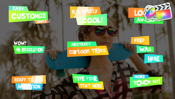 Funny Cartoon Titles | FCPX alt