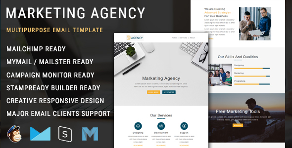 Marketing Agency - Responsive Email Template with Mailchimp Editor