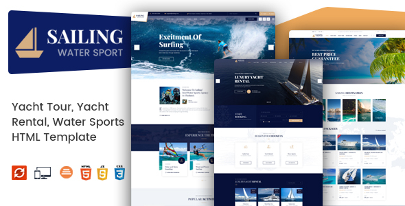 Sailing - Yacht and Boat Rental HTML Template