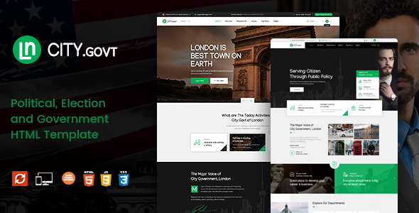 CityGovt - Political and Government HTML Template
